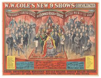 W.W. Cole's New 9 Shows Consolidated: Full Size Figures in Wax & Costume