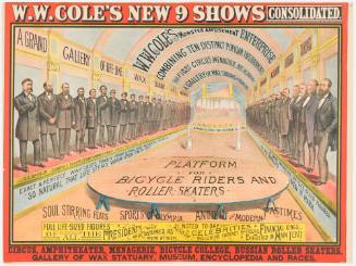 W.W. Cole's New 9 Shows Consolidated: Full Life-Sized Figures of All the Presidents - in Wax