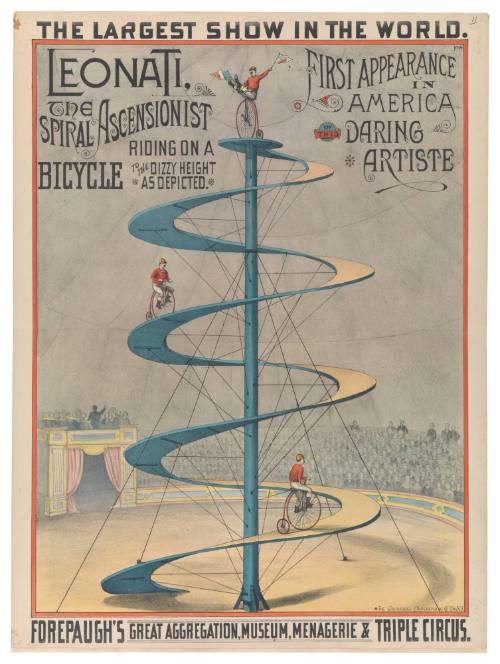 Forepaugh's Great Aggregation Museum, Menagerie and Triple Circus: Leonati, the Spiral Ascenionist