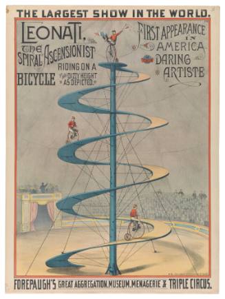 Forepaugh's Great Aggregation Museum, Menagerie and Triple Circus: Leonati, the Spiral Ascenionist