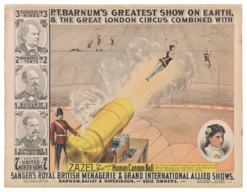 P.T. Barnum's Greatest Show on Earth & The Great London Circus: Zazel, the Beautiful Human Cannon Ball
