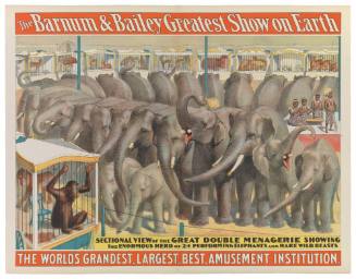 The Barnum & Bailey Greatest Show on Earth: Sectional View of the Great Double Menagerie
