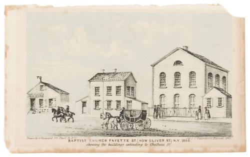 Baptist Church Fayette St. (Now Oliver St.) N.Y.