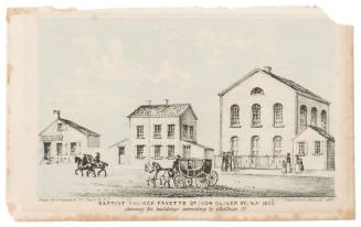 Baptist Church Fayette St. (Now Oliver St.) N.Y.