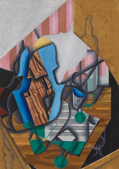 Still Life with Violin and Music Sheet