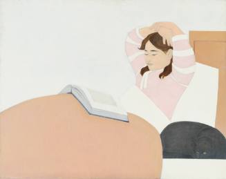 Child Reading- Pink