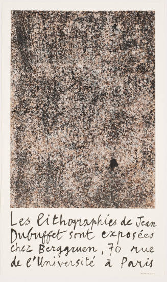 Les lithographies de Jean Dubuffet .....