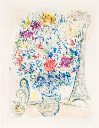 Multicolored Bouquet and Tower [Bouquet multicolore à la Tour]