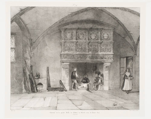 Cheminée de la Grande Salle du Chateau de Montal, Prés de Saint-Cére. Languedoc