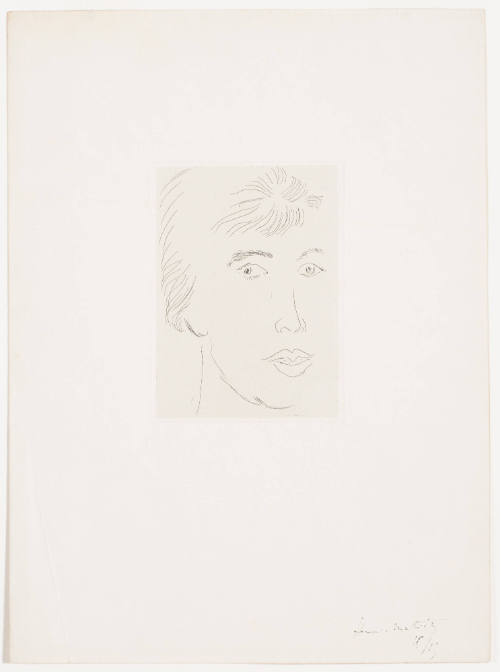 Josette Gris, Three Quarter View (Josette Gris, visage de trois-quarts)