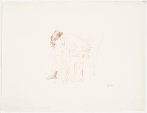 Seated Woman,  Head Supported by Her Right Hand (Femme assise, la tÃªte dans la main droite)
