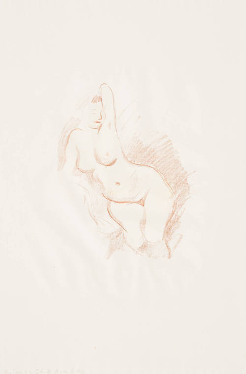Frontal Study of a Nude (Étude de nu, de face)