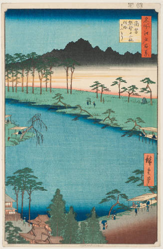 No. 64, Kumano Junisha Shrine at Tsunohazu, Popularly Called Juniso (Tsunohazu Kumano Junisha zokusho Juniso)