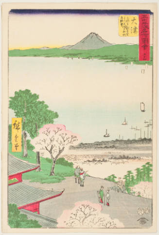 No. 54, Otsu, View of Otsu and the Lake from Kannon Hall (Miidera Kannondo yori Otsu no machi kosui chobo)