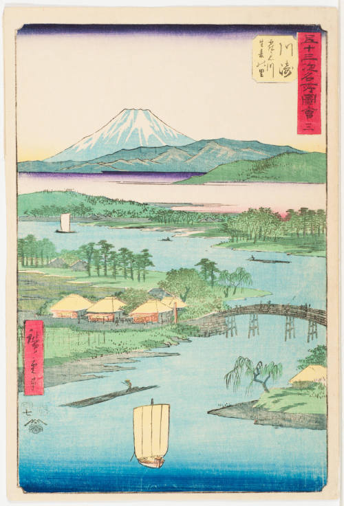 No. 3, Kawasaki, Namamugi Hamlet on the Tsurumi River (Tsurumigawa Namamugi no sato)