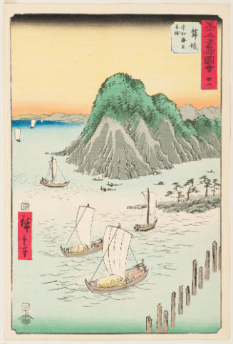 No. 31, Maisaka, Crossing Imagiri Gulf by Boat  (Imagire kaijo funawatashi)