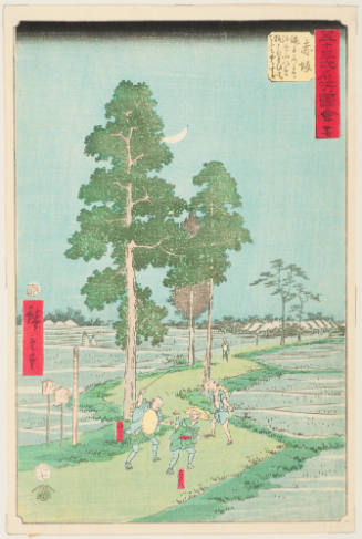 No. 37, Akasaka, on Nawate Street Yajiro Beats Up Kitahachi Whom He Mistakes for a Fox (Nawatedo nite Yajiro Kitahachi o kitsune to omoite chochaku suru)