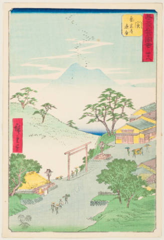 No. 48, Seki, the Pilgrim's Road to Ise (Sangüdö oiwake)