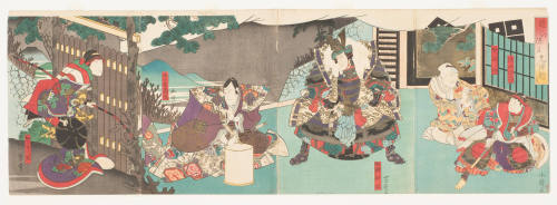 Act 8. Actors as Minamoto Koshiro, Tokimasa's Mother, Hojo Tokimasa, Sasaki Moritsuna, Kakaribi