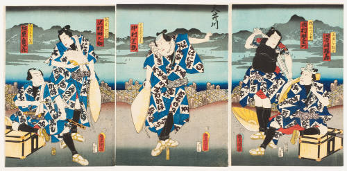 Kawarazaki Gonjuro as Misuji No Tsunakichi, Ichimura Uzaemon as Tachibana No Tsurukichi, Nakamura Shikan as Ibishi No Yokichi, Sawamura Tanosuke As Marugiku No Kinomatsu, Bando Kamezo as Kujibishi Otoemon