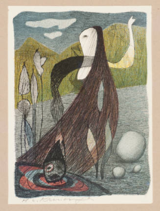 si nam dat hooft al bi den haire en waschte in een bronne clare