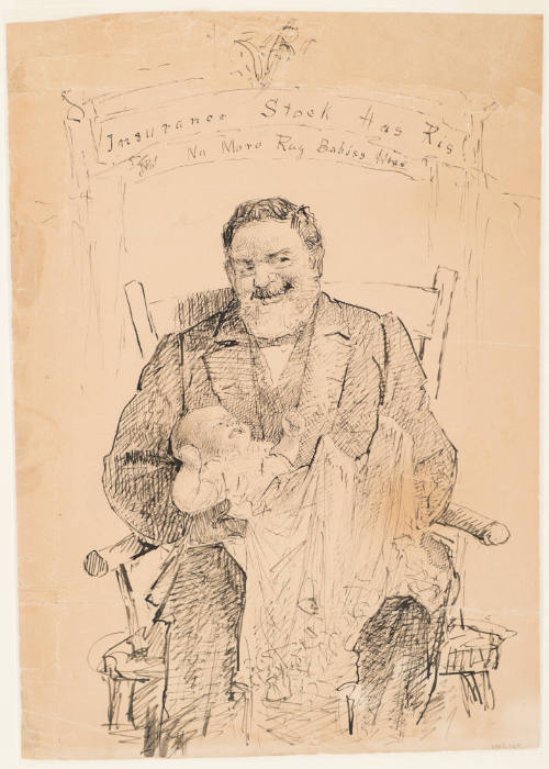 Sketch of John Payne Whiteman and his Last Grandchild