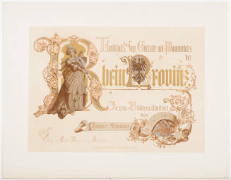 First Title Page for Landschaft, Sage, Geschichte und Monumentales der Rhein-Provinz