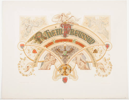 Second Title Page for Landschaft, Sage, Geschichte und Monumentales der Rhein-Provinze; Rhine-Preussen’s Vergangenheit und Gegenwart