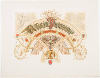 Second Title Page for Landschaft, Sage, Geschichte und Monumentales der Rhein-Provinze; Rhine-Preussen’s Vergangenheit und Gegenwart