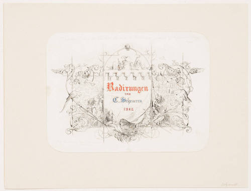 Title Page for Radirungen Von C. Scheuren 1842