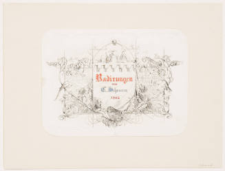 Title Page for Radirungen Von C. Scheuren 1842