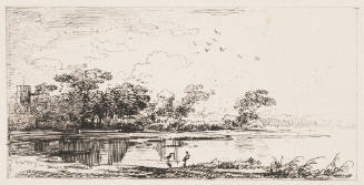 Seeufer Mit Zwei Rethern