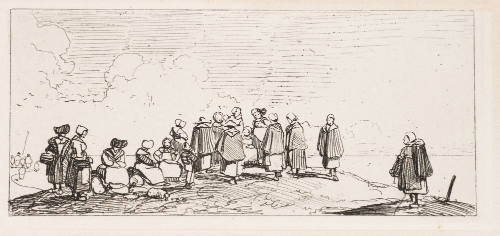 Plaudernde Bretonische Fischer