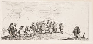 Plaudernde Bretonische Fischer