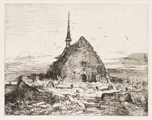 Kirchlein Mit Friedhof