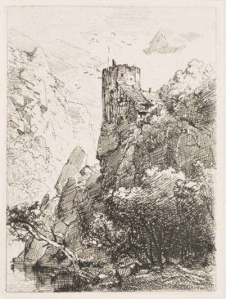 Burgsturm Ãœber Steilem Felsen