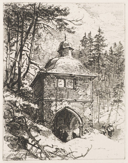 Winterlandschaft Mit Wachtturm