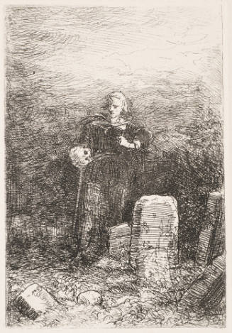 Hamlet Am Grabe Mit Yoriks Schädel