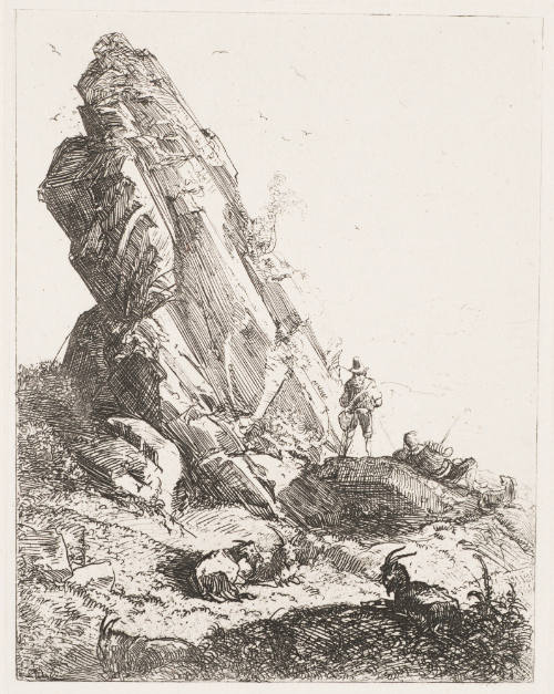 GroÃŸer Felsen Im Gebirge