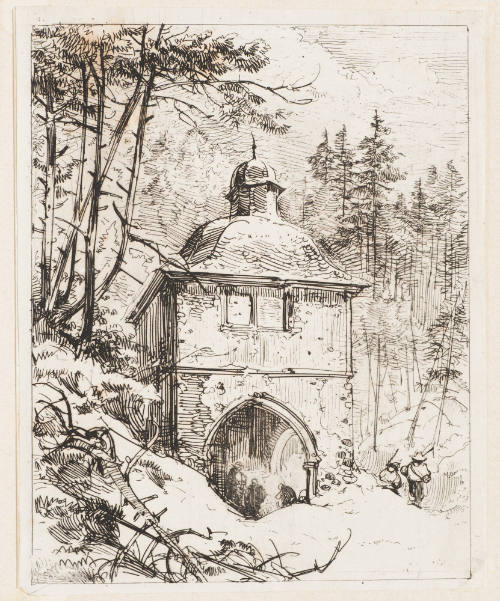 Winterlandschaft Mit Wachtturm