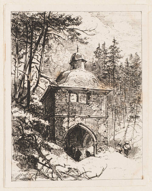 Winterlandschaft Mit Wachtturm