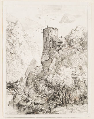 Burgturm Ãœber Steilem Felsen