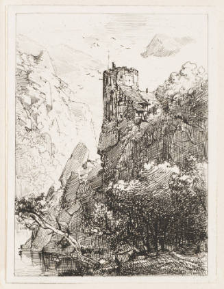 Burgturm Ãœber Steilem Felsen