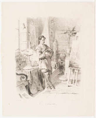 Scheuren im Atelier, 1844