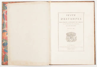 Suite d'estampes pour servir a l'histoire des moeurs et du costume des Français,  dans le dix-huitième siècle