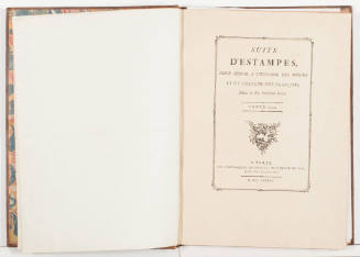 Suite d'estampes pour servir a l'histoire des moeurs et du costume des Français,  dans le dix-huitième siècle