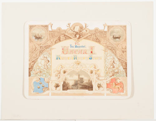 Dedication Page:  Til hs. Majestœt Oscar I Konge af Norge og Sverige