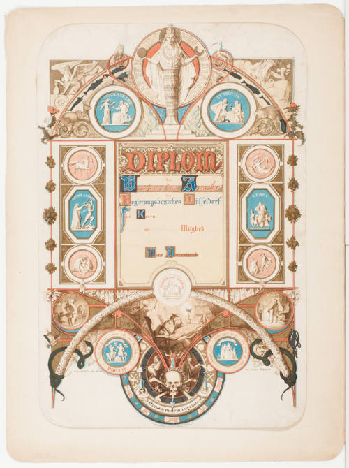 Diplom des Verein der Aerzte des Regierungsbezirkes DÃ¼sseldorf