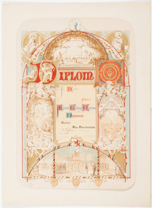 Diplom für Herrn… Männer Gesang Vereins Düsseldorf