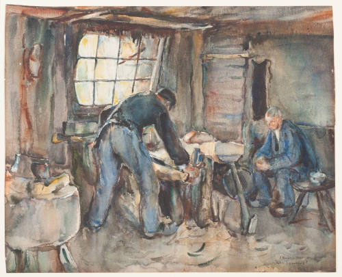 The Sabot Makers, Normandy (Les sabotiers)